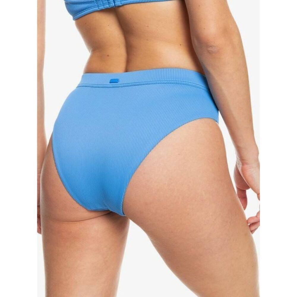 Roxy Rib Love Banded High Waist Moderate Bikini Bottom